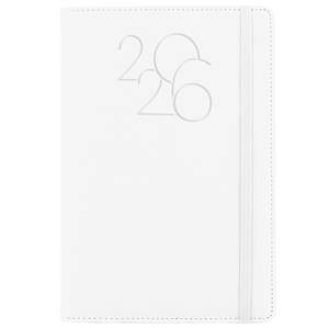 Tagebuch POLY täglich A5 2026 Tschechisch – Weiss
