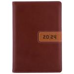 Tagebuch RIGA täglich A5 2024 Tschechisch - Braun