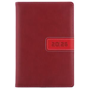 Tagebuch RIGA täglich A5 2026 Tschechisch - Rot
