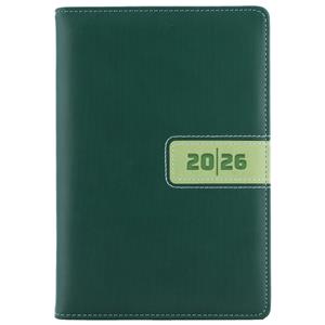 Tagebuch RIGA wöchentlich A5 2026 Tschechisch - Grün