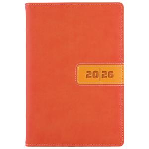 Tagebuch RIGA wöchentlich A5 2026 Tschechisch - Orange