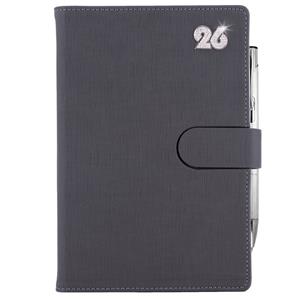 Tagebuch SPLIT CRYSTAL täglich A5 2026 Tschechisch - Grau