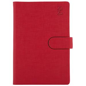 Tagebuch SPLIT täglich A5 2026 Tschechisch - Rot
