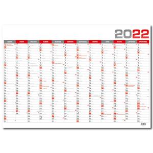Wall Annual Calendar B1 - red