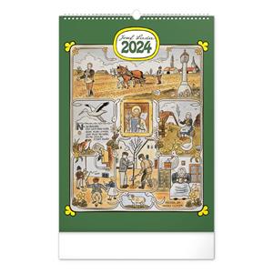 Wall Calendar 2024 Josef Lada Months