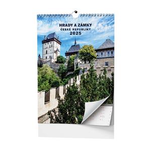 Wall Calendar 2025 Castles and chateaux of the Czech Republic