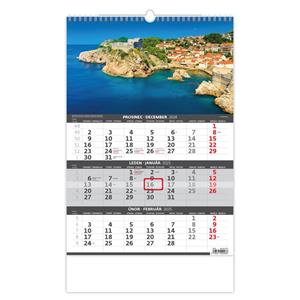 Wall Calendar 2025 - Coast - Threemonths