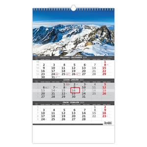 Wall Calendar 2025 - Mountains - Threemonths