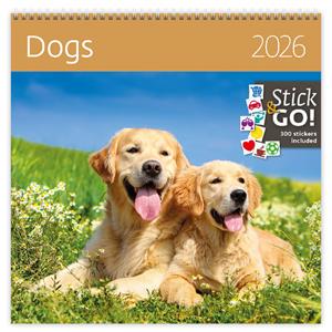 Wall Calendar 2026 - Dogs