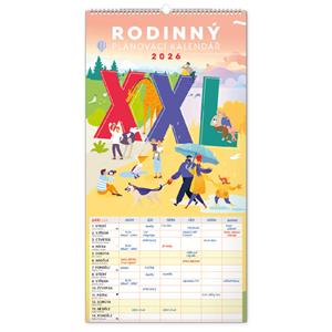 Wall Calendar 2026 Family Planner XXL CZ