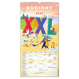 Wall Calendar 2026 Family Planner XXL SK