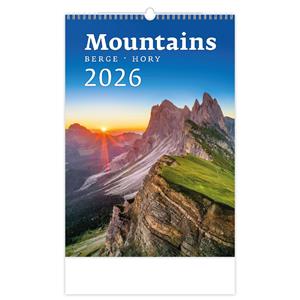 Wall calendar 2026 - Mountains/Berge/Hory