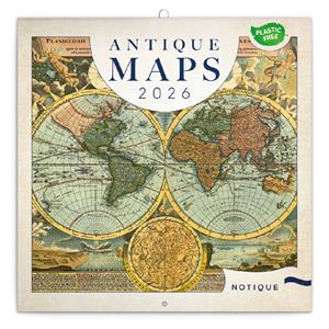 Wall calendar 2026 Old maps