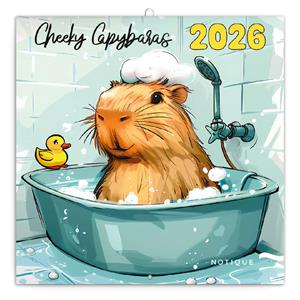 Wall calendar 2026 Playful Capybaras