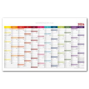 Wall planning map 2026 SK - 100 x 63 cm - color
