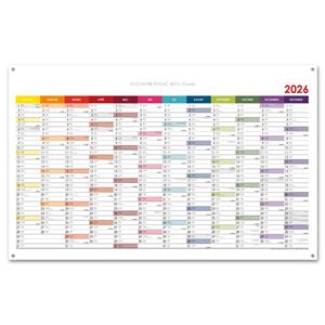 Wall planning map 2026 SK with eyelets for hanging - 100 x 63 cm - color