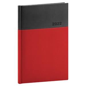 Weekly Diary 2022 A5 Dado - red/black