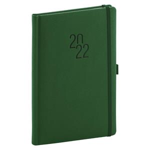 Weekly Diary 2022 A5 Diamante - green