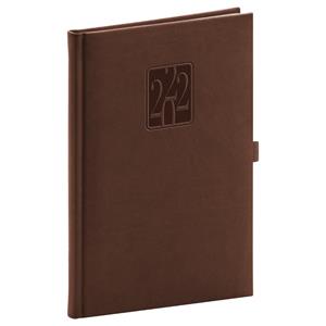 Weekly Diary 2022 A5 Vivella Classic - brown