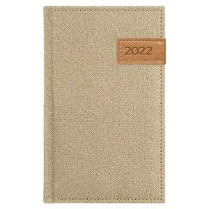 Weekly diary 2022 Denim pocket - beige