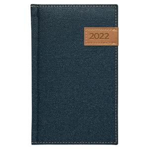 Weekly diary 2022 Denim pocket - blue