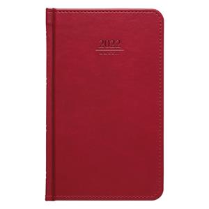 Weekly diary 2022 Gemma pocket - red
