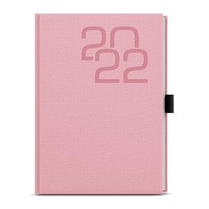 Weekly Diary 2022 Oskar Fabric A5 - Pink
