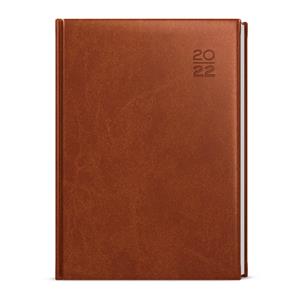Weekly Diary 2022 Oskar Vivella A5 - Brown