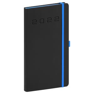 Weekly Diary 2022 Pocket Nox - black/blue