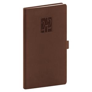 Weekly Diary 2022 Pocket Vivella Classic - brown