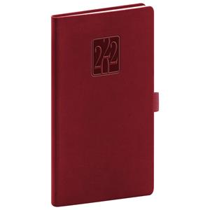 Weekly Diary 2022 Pocket Vivella Classic - burgundy