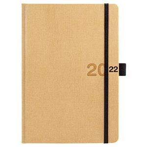 Weekly Diary 2022 Slovak A5 with notes Canvas - beige