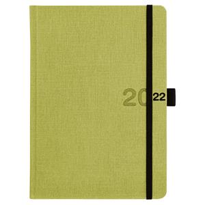 Weekly Diary 2022 Slovak A5 with notes Canvas - green