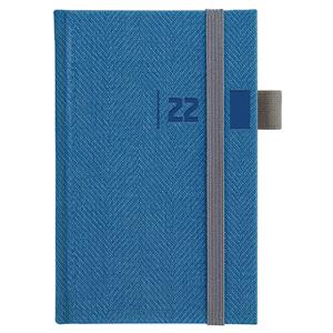 Weekly diary 2022 Tweed pocket - blue