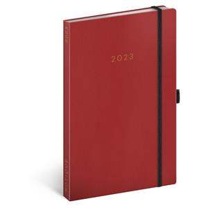 Weekly diary 2023 A5 Red