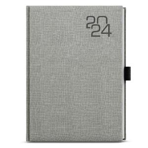 Weekly Diary 2023 Oskar Fabric A5 - Grey