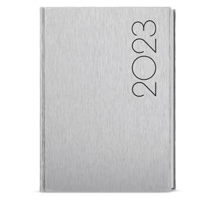 Weekly Diary 2023 Oskar ForMen A5 - Silver