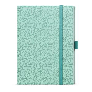 Weekly Diary 2023 Prokop Vivella extra B6 - Mint - Leaves