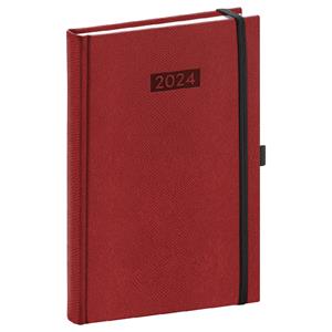 Weekly Diary 2024 A5 Diario - claret