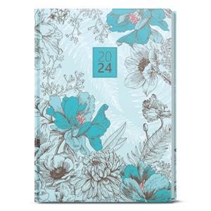 Weekly Diary 2024 Oskar Lamino A5 - Light Blue