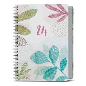 Weekly Diary 2024 Oskar Lamino Twin Wire - Colored