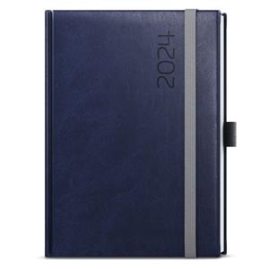 Weekly Diary 2024 Oskar Reno A5 - Blue