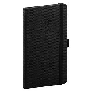 Weekly Diary 2024 Pocket Diamante - black