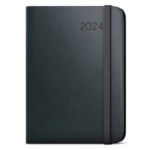 Weekly Diary 2024 Zoro Flexi with notes A5 - Black
