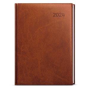 Weekly Diary 2024 Zoro Vivela A5 - Brown