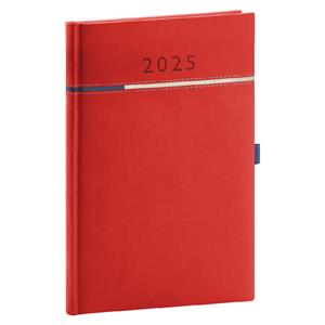 Weekly diary 2025 A5 Tomy - red-blue