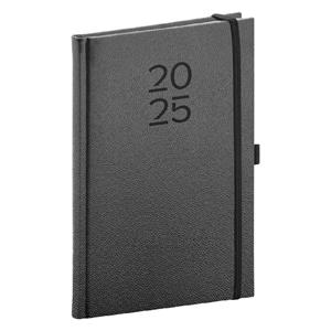 Weekly diary 2025 A5 Vellum - black