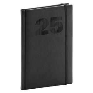 Weekly Diary 2025 A5 Vivella Top - Black