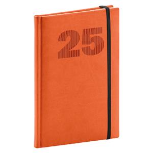 Weekly Diary 2025 A5 Vivella Top - Orange