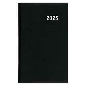 Weekly Diary 2025 Gustav PVC pocket - black